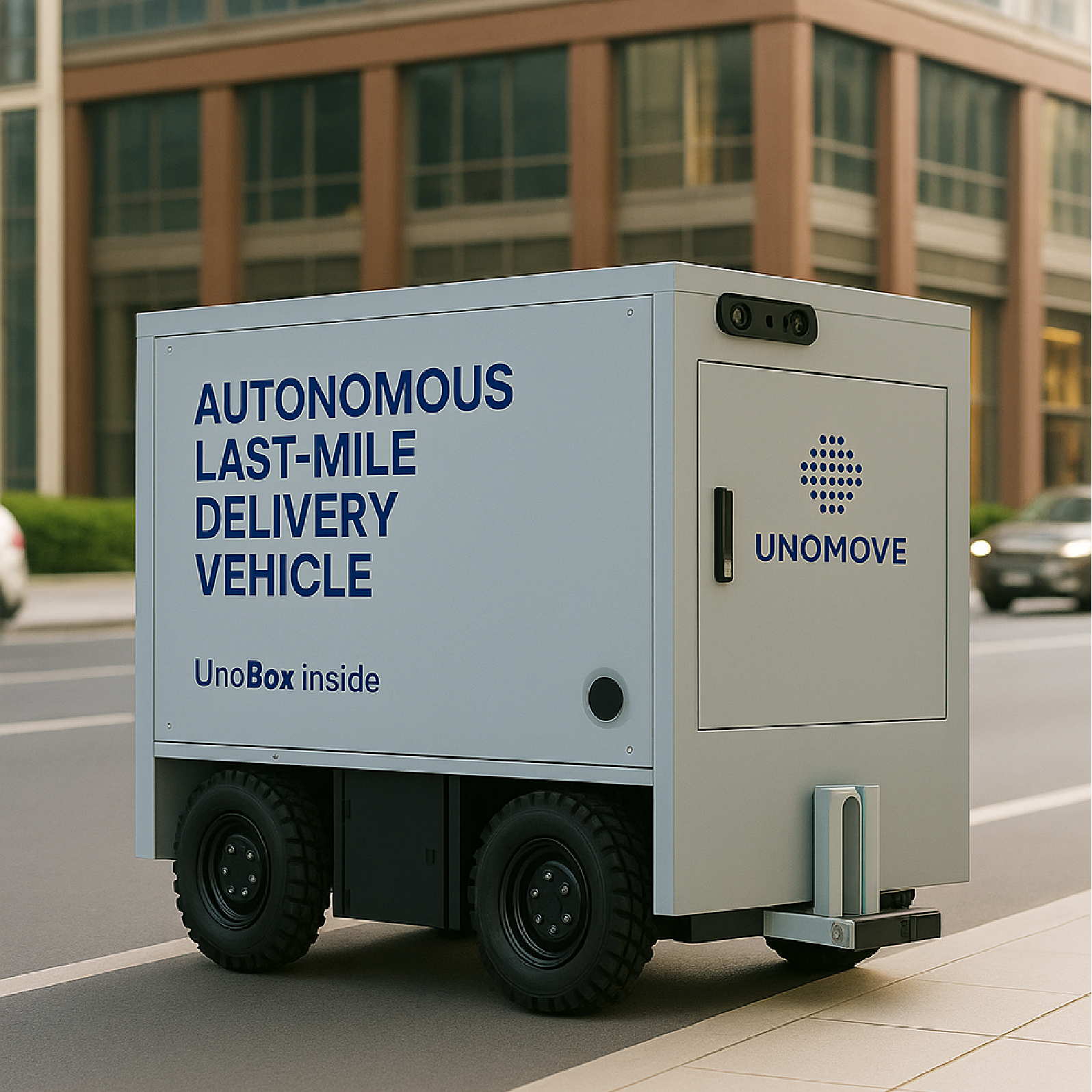 Autonomous last-mile delivery vehicle powered by UnoMove