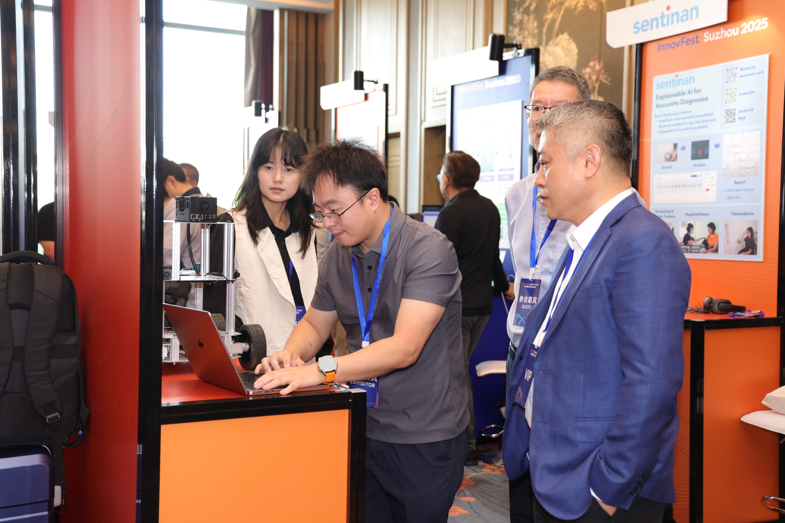 UnoMove team at an industry exhibition